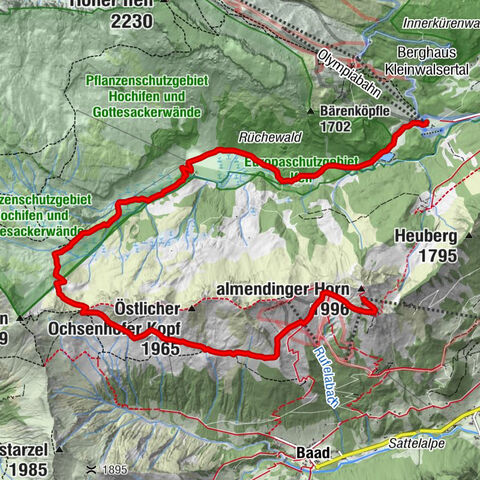 Walmendingerhorn - Schwarzwasserhütte - Auenhütte