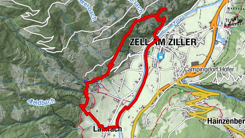 Rundwanderung: Zellberg (mit Talbach)