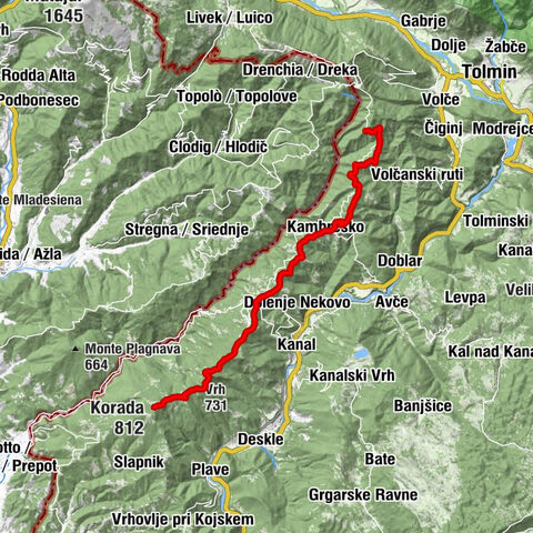 JULIANA TRAIL - stage 18: Pod Ježo mountain hut - Korada