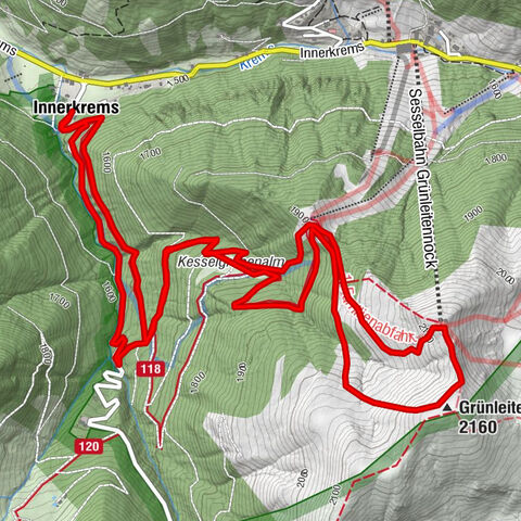 Ski tour educational trail Grünleitennock