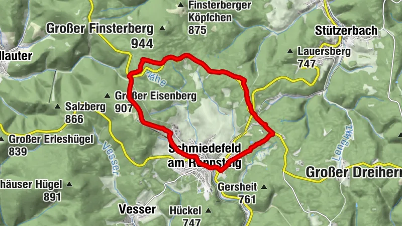 Circular trail - Alte Tränke - Rennsteig - Thuringian Forest