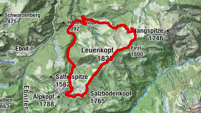 Rundwanderung Mörzelspitze (Leuenkopf, Salzbödenkopf)