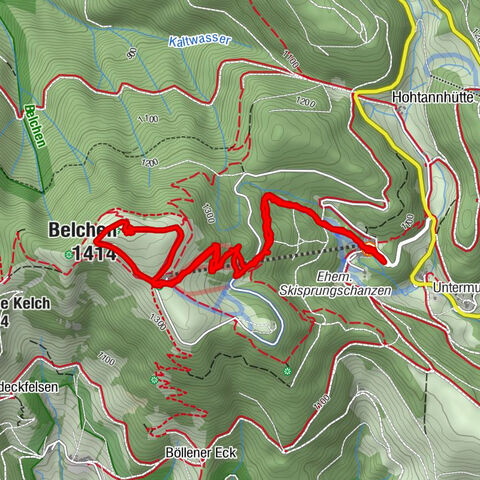 Belchen Talstation hin und zurück
