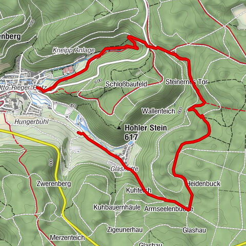 Rundkurs ab Aalen Unterkochen (Glashütte)