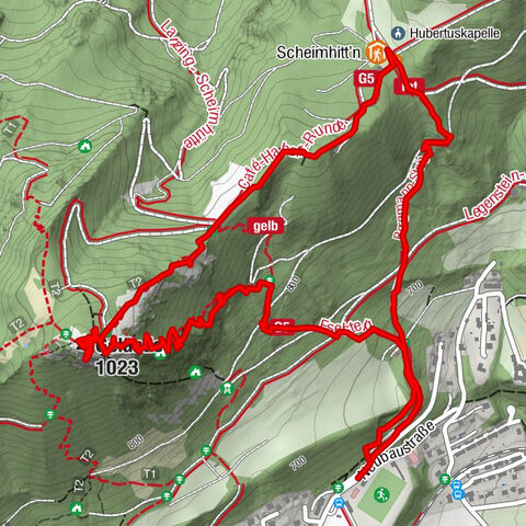 Grünbach - Eselsteig - Geländ
