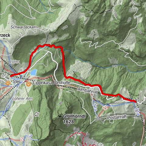 Over the waterfall trail into the Almenwelt Lofer