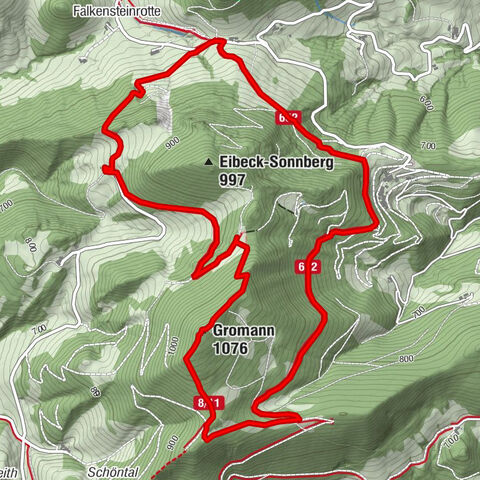 Frankenfels Eibeck Alm Gromann Rundweg