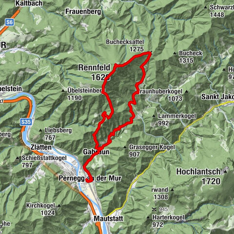 Rundwanderung aufs Rennfeld von Pernegg aus