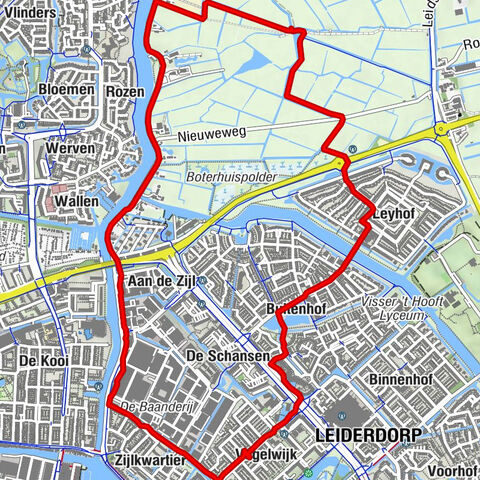 Boterhuispolder en via Zijldijk terug