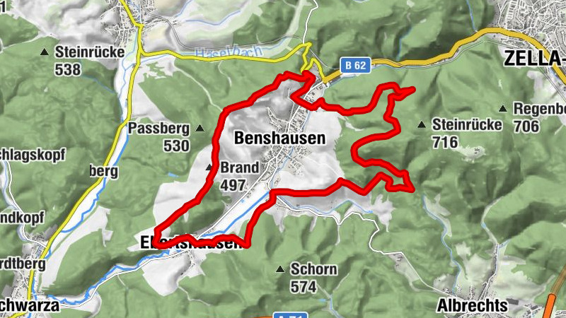 Hike - Sandhasenrunde Zella-Mehlis - Thuringian Forest
